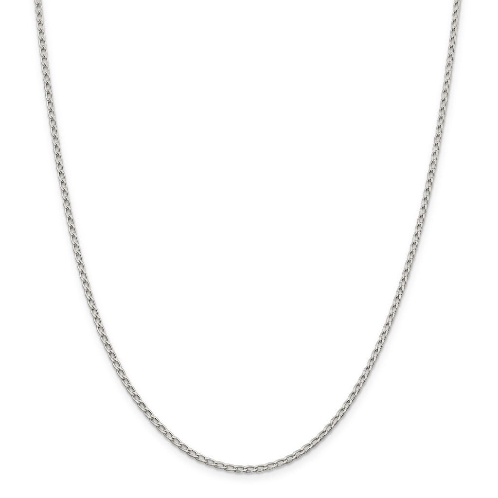 gemZworld925 Sterling Silver Cuban Link Chain Necklace - gemZworld